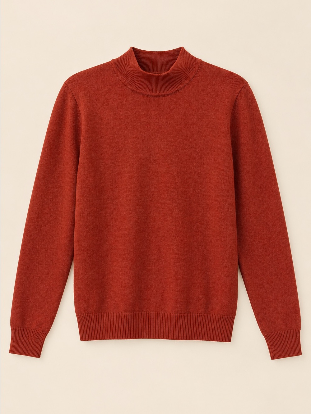 NORTHERN REFLECTIONS | Rust Mock Neck Sweater